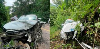 Un muerto y tres deja choque entre taxi y vehículo particular en Huetamo