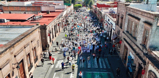 Sin incidentes, manifestación en el Centro Histórico de Morelia: Raúl Zepeda