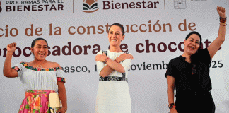 Presidenta Claudia Sheinbaum anuncia primera planta procesadora de chocolate bienestar en Villahermosa, Tabasco