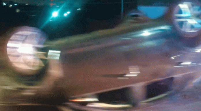 Se registra choque volcadura vehicular en el Libramiento Nororiente de Morelia