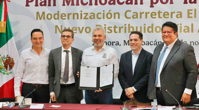 Concretan Bedolla y RCO distribuidor vial en La Rinconada, acceso a Zamora