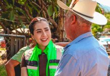 Gobierno de Ario inicia obra pública en Araparícuaro; Yohana Mendoza da banderazo a pavimentación