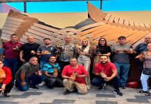 Omega Vázquez, coordinadora de la Secretaría de Economía, en apoyo a los artesanos michoacanos