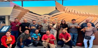 Omega Vázquez, coordinadora de la Secretaría de Economía, en apoyo a los artesanos michoacanos