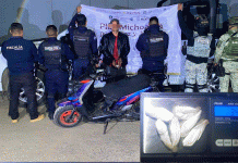 Motociclista es detenido con varias dosis de cocaína, en Uruapan
