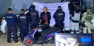 Motociclista es detenido con varias dosis de cocaína, en Uruapan