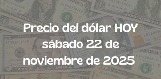 Tipo de cambio del dólar en México hoy 22 de noviembre de 2025