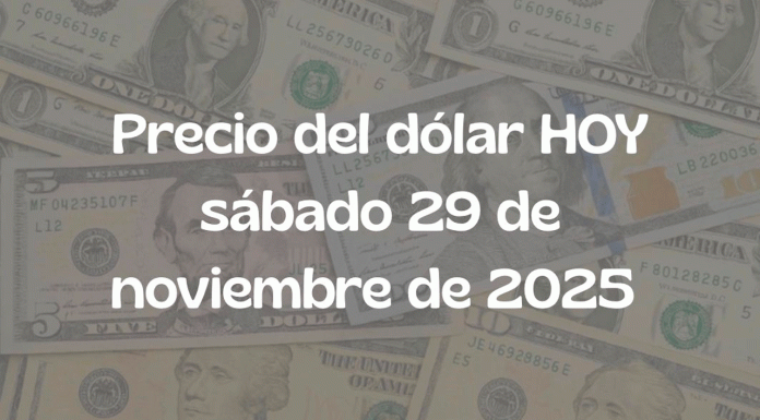 Tipo de cambio hoy — Miércoles 29 de noviembre de 2025