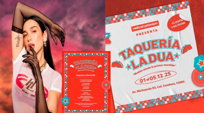 Dua Lipa abrirá una taquería temporal en CDMX durante su visita a México