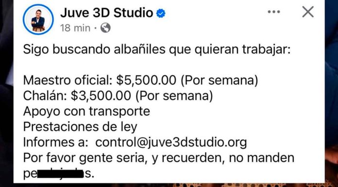 Convocatoria de “El Arqui” genera controversia por salarios en la construcción
