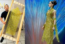 De Tingambato para el mundo: Manuel de la Mora creó el icónico vestido de Fátima Bosch