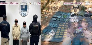 En operativos realizados en Michoacán, autoridades detienen a siete personas y aseguran dosis de droga, armas y vehículos.