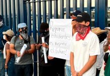 Estudiantes exigen a la FGE, información de detenidos en la marcha del 3 de noviembre