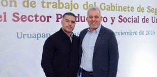 Dentro del Plan Michoacán, acuerdan plan región Uruapan Harfuch, Bedolla y Quiroz