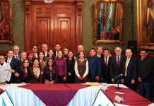 Sheinbaum, Bedolla y otros gobernadores revisan avances del IMSS-Bienestar