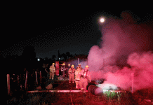 Voraz incendio consume una vivienda en la colonia Loma Bonita, Uruapan