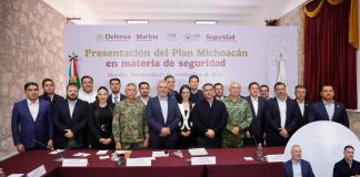 Plena coordinación en seguridad, refrendan Bedolla, Harfuch, Defensa y Semar