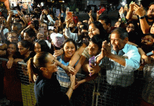 Rodeada de cientos de mexicanas y mexicanos, la presidenta claudia sheinbaum inaugura estaciones de la línea k del tren interoceánico