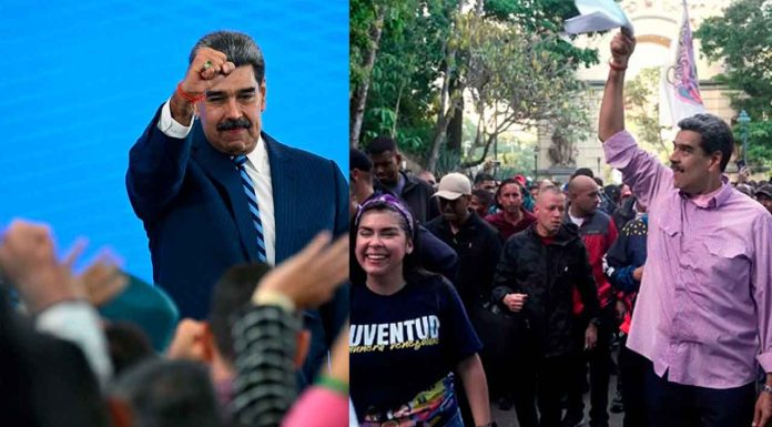 “Sí a la paz”: Maduro lanza un llamado a Trump durante marcha multitudinaria en Caracas