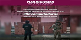 SSP y Defensa recuperan casi 400 computadoras reportadas como robadas en Arteaga