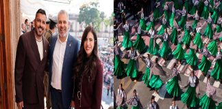El espíritu de la Revolución Mexicana une a miles de familias en desfile cívico-deportivo: Bedolla