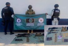 Dentro del Plan Paricutín, SSP y Defensa detienen a 2 en posesión de armas largas en Apatzingán