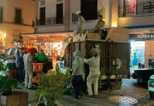 Ayuntamiento de Morelia realiza limpieza posterior a tianguis de FNLS, recogen 3.5 toneladas de basura