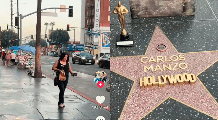 #VIRAL__Ciudadana rinde homenaje a Carlos Manzo con una estrella simbólica en el Paseo de la Fama de Hollywood