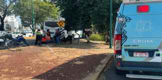 Tres lesionados en igual número de accidentes, en Morelia