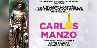 Gobierno de Uruapan pide a la ciudadanía donar llaves para hacer estatua de Carlos Manzo