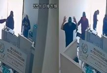 Sujetos armados asaltan funeraria en la colonia Morelos, en Uruapan