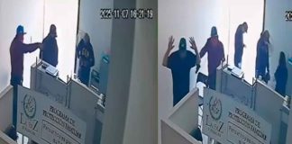 Sujetos armados asaltan funeraria en la colonia Morelos, en Uruapan