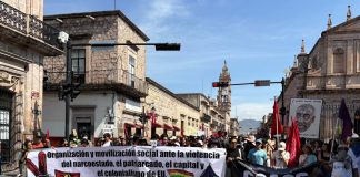 Colectivos se manifiestan en Morelia para exigir paz