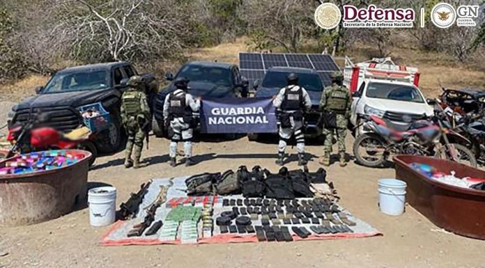 En diferentes acciones en Michoacán, se detuvo a cinco personas y se aseguró armamento