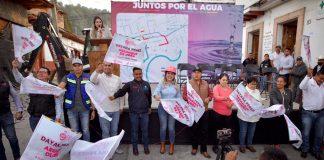 Inicia Dayana Pérez Mendoza la rehabilitación de la red de agua potable en Santa Clara del Cobre
