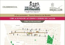 Conoce los cierres viales por el desfile del 20 de noviembre en Morelia: SSP