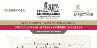 Conoce los cierres viales por el desfile del 20 de noviembre en Morelia: SSP