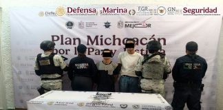 En Michoacán, autoridades detienen a cuatro personas y aseguran artefactos explosivos improvisados