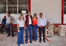 Dayana Pérez Mendoza fortalece infraestructura del CECATI 166