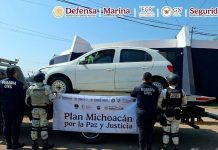 Autoridades detienen a siete personas y aseguran artefactos explosivos improvisados, en Michoacán