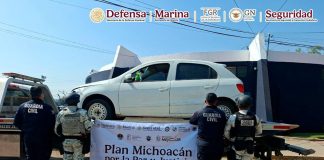 Autoridades detienen a siete personas y aseguran artefactos explosivos improvisados, en Michoacán