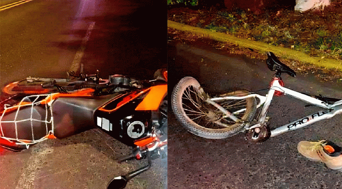 Choque entre moto y bicicleta deja un muerto y un herido