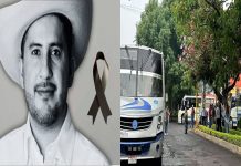 Uruapan suspende transporte público por marcha en memoria de Carlos Manzo