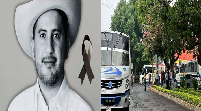 Uruapan suspende transporte público por marcha en memoria de Carlos Manzo