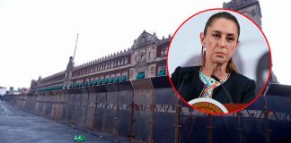 Sheinbaum justifica colocación de vallas en Palacio Nacional por marchas de la CNTE y Generación Z