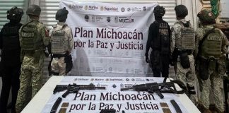 Plan Paricutín: SSP y GN aseguran armas de fuego y vehículo robado en Morelia