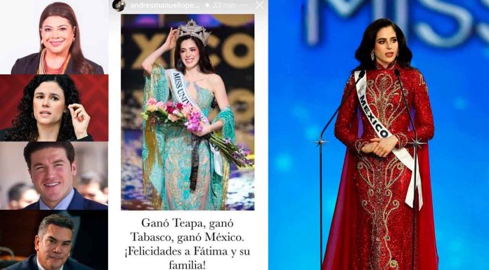 Gobernadores y líderes partidistas felicitan a Fátima Bosch por su coronación