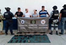 Tras enfrentamiento, fuerzas del orden detienen a 4 hombres y una mujer en Gabriel Zamora