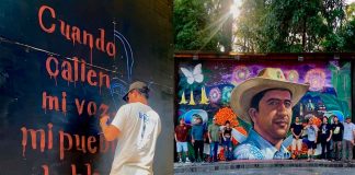 Retratan a Carlos Manzo en el Parque Nacional de Uruapan ¿Quiénes son los artistas?
