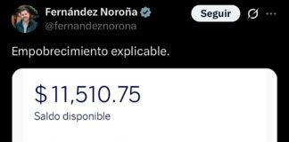 Fernández Noroña causa revuelo al mostrar su saldo bancario y llamarlo “empobrecimiento explicable”